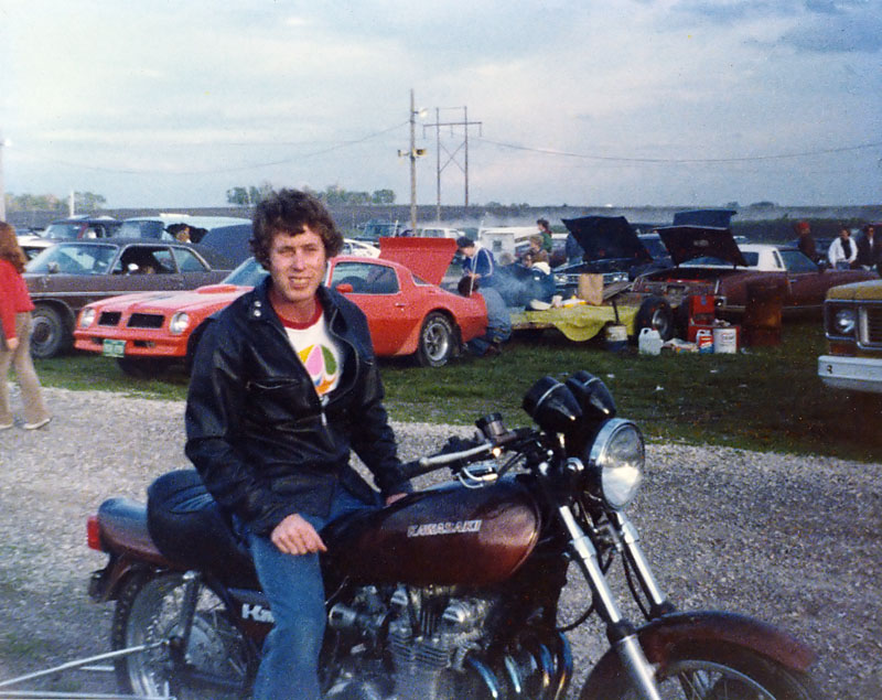 Dad on the KZ900 - 1979